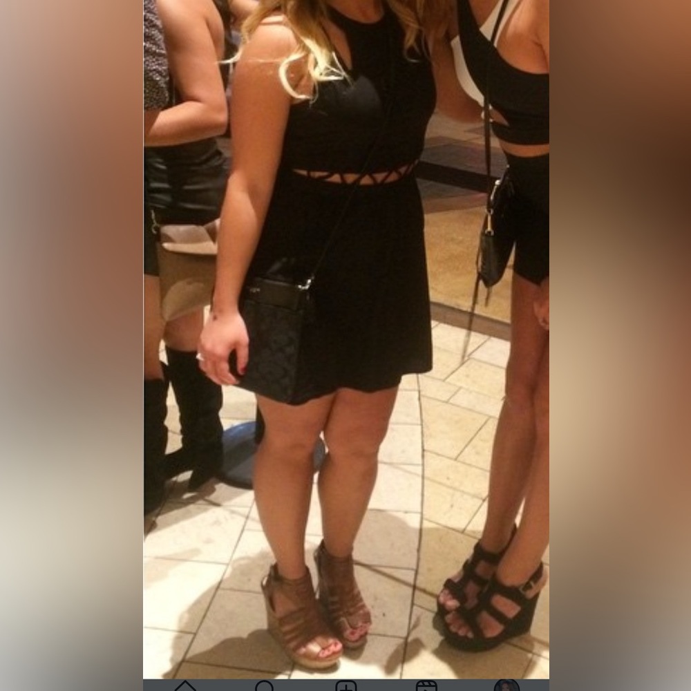 H&M Black Cutout Dress
